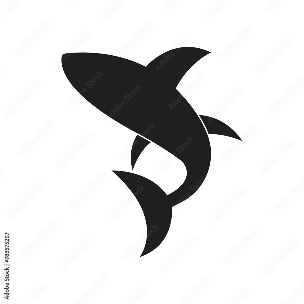 icon shark vector icon shark vector