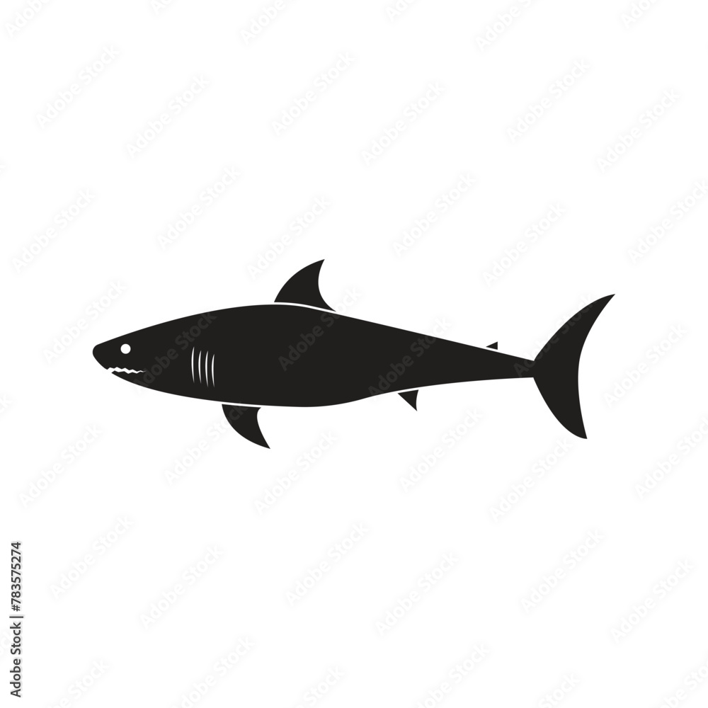 Obraz premium icon shark vector