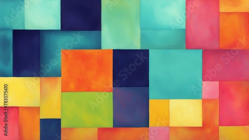abstract painting composed of vibrant blocks of color  ideal for backgrounds  social media  and wallpaper textures. a popular choice for adding visual interest.