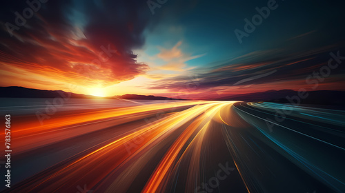 fast moving highway