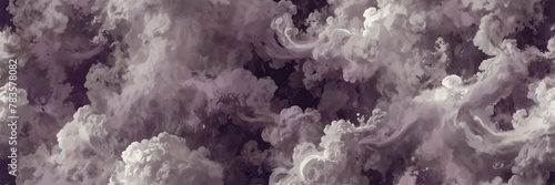 purple and white abstract background with cloudy swirls pattern from Generative AI