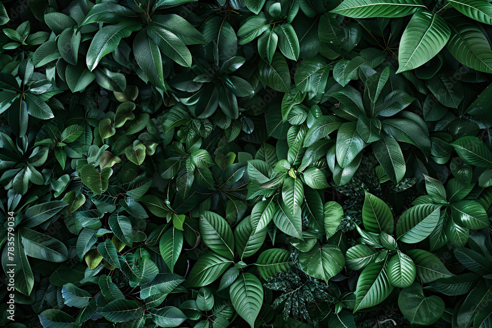 Vivid Green Foliage Texture in Nature's Garden Vivid Green Foliage Texture in Nature's Garden