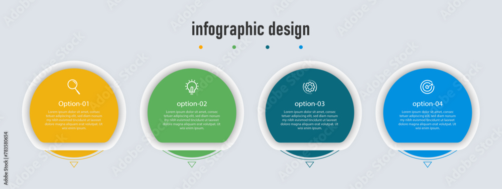 Business infographics design template. timeline with 4 steps, options. can be used for workflow diagram, info chart, web design. vector illustration. Business infographics design template. timeline with 4 steps, options. can be used for workflow diagram, info chart, web design. vector illustration.