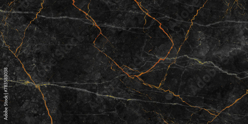 Marble, Gold, Texture, Black marble background with yellow veins. natural marble texture, dark brown marble background
