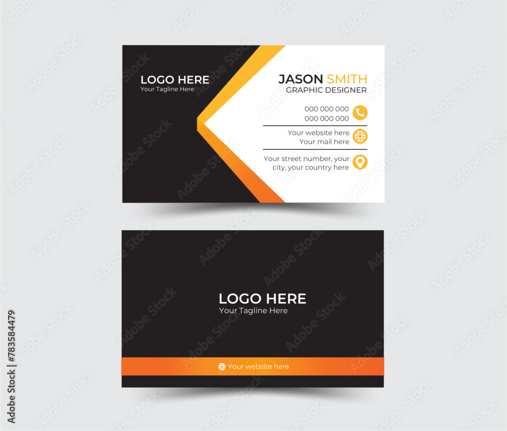 Modern creative business card and name card, simple clean template vector design. Business card for business and personal use. Vector illustration design, horizontal layout, print ready. Modern creative business card and name card, simple clean template vector design. Business card for business and personal use. Vector illustration design, horizontal layout, print ready.