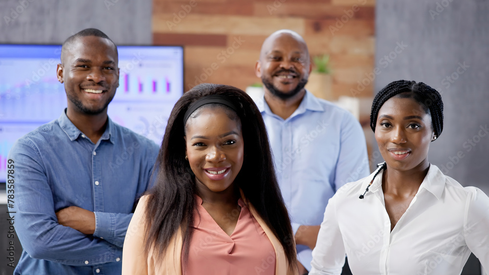 Happy Group Of Business People Standing Happy Group Of Business People Standing