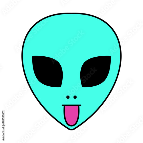 Alien Head Icon Vector