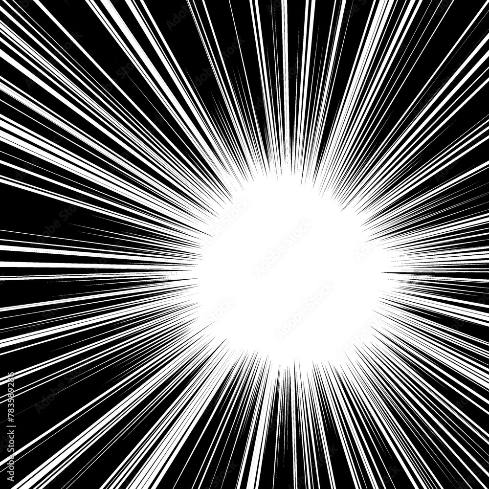 Fototapeta premium black speed lines or focus overlay 