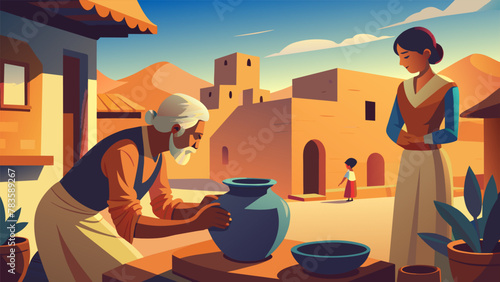 From the sunbaked clay of their village the elder carefully shapes a clay pot each smooth movement of her fingers passing down centuriesold