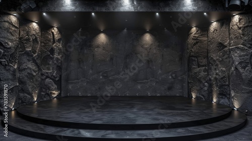Cave Concert Hall, Stage from Black Stone, Dark Rock Theater