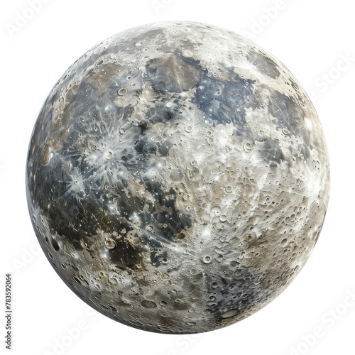 moon planet isolated on transparent background