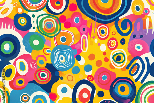 Abstract Colorful Pattern with Geometric Shapes. Good for graphic design, cards, posters, invitations