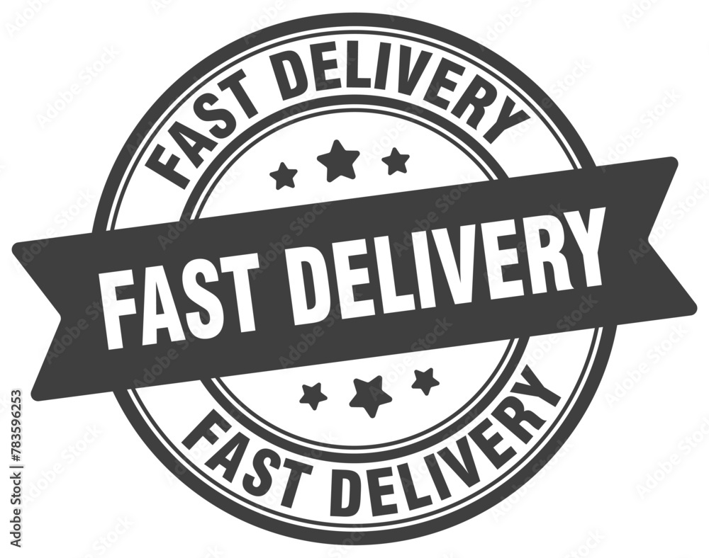 fast delivery stamp. fast delivery label on transparent background. round sign fast delivery stamp. fast delivery label on transparent background. round sign