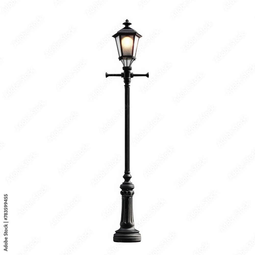 Street lamp on a white background