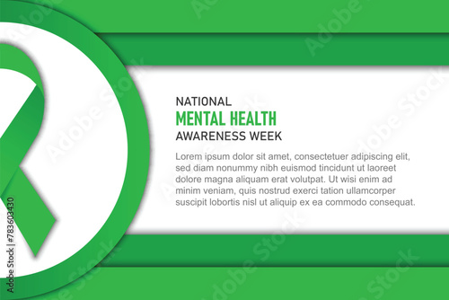 National Mental Health Awareness Week background.