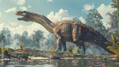 Jurassic Dreadnoughtus schrani at Riverbank photo