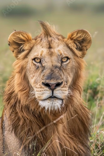 portrait of a lion