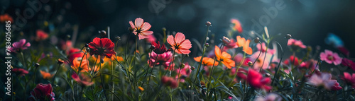 Assorted blooms, cinematic soft light, ultradetailed, realistic texture, wide angle