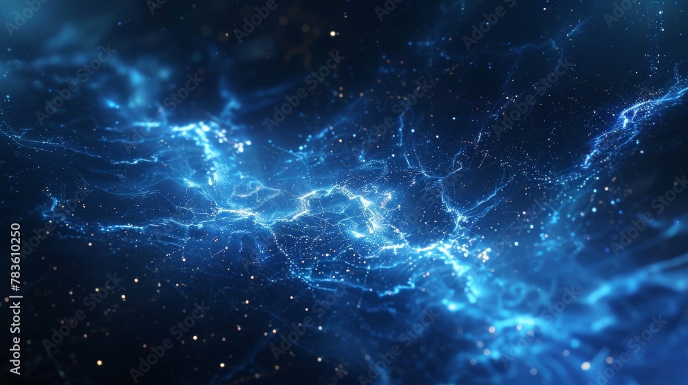 Obraz premium Abstract particle background in motion