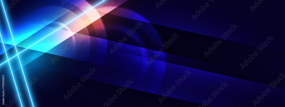 Abstract glowing neon lights background vector.
Abstract glowing neon lights background vector.