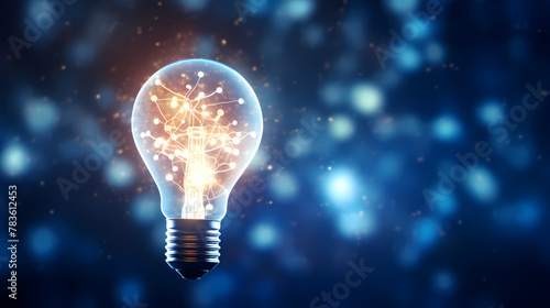 Light bulb concept background