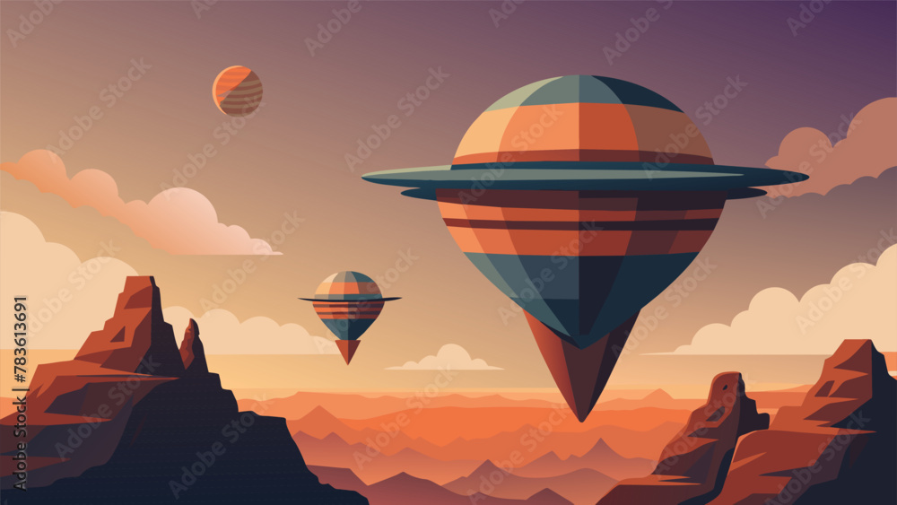 The Floating Islands On the gas giant planet of Aileron a series of massive floating islands drift lazily through the skies. These islands made The Floating Islands On the gas giant planet of Aileron a series of massive floating islands drift lazily through the skies. These islands made
