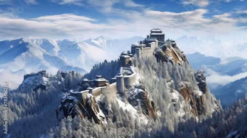 Frozen citadel peak photo