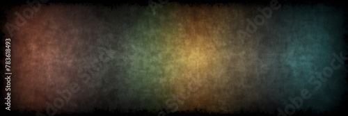colorful to black gradient colored parchment vintage old paper texture from Generative AI