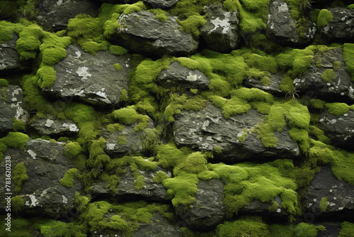 Mossy stone texture.