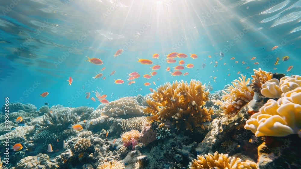 Naklejka premium Marine life sanctuary