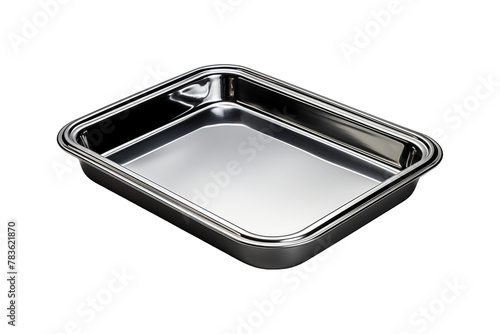 Metal Tray on transparent background.