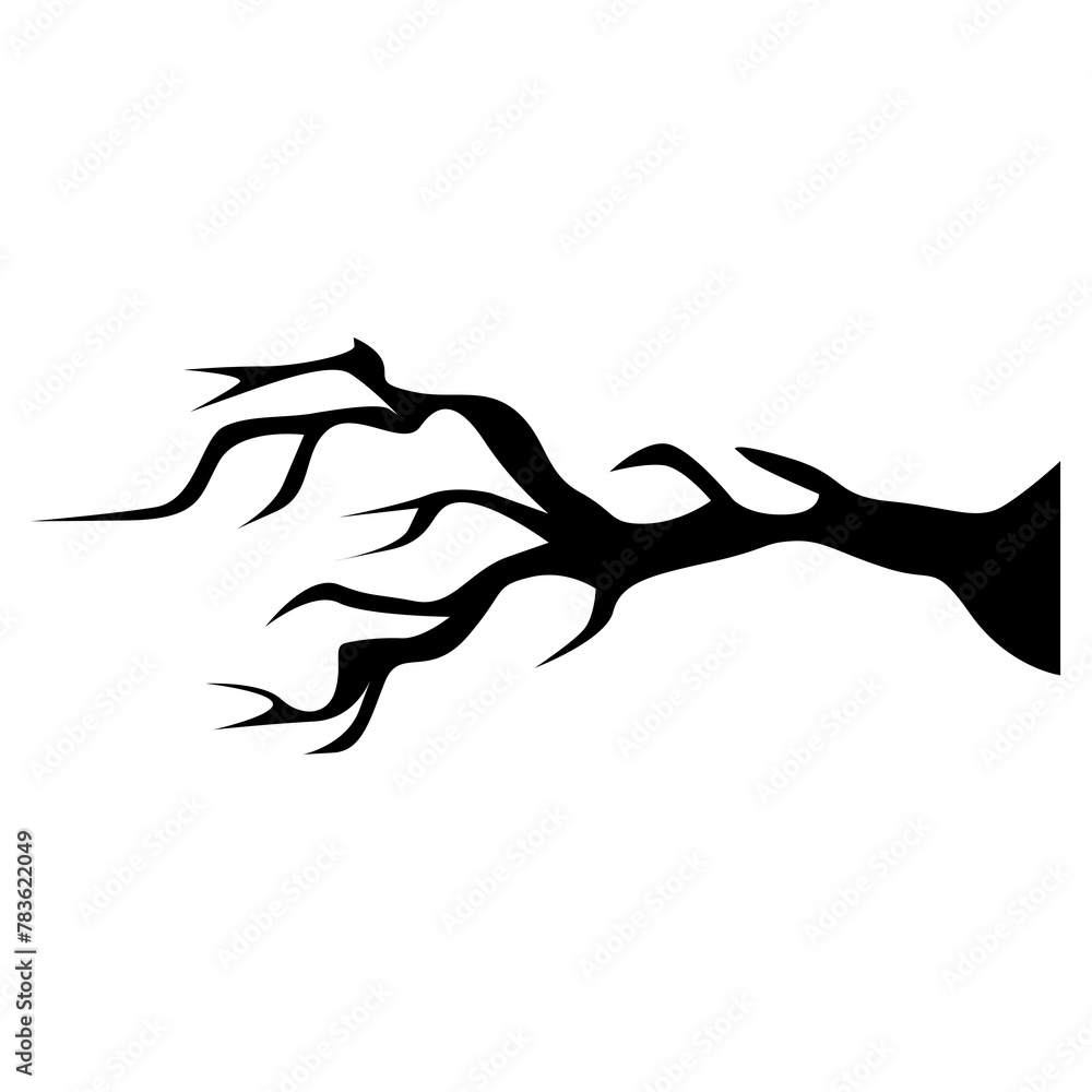 branches silhouette element transparent background branches silhouette element transparent background