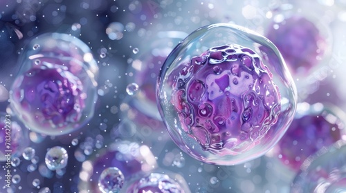 A 3D artistic impression of a yeast cell