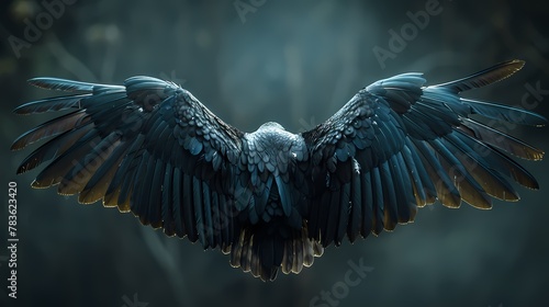 **Black Wings On Solid Background 4k HD ultra photo
