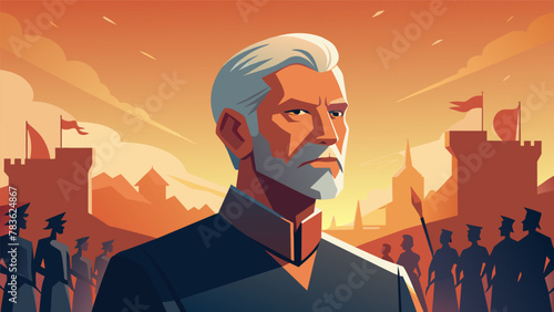 A retired military general shares his experiences of fighting for his kingdom during its transition from a feudal system to a democratic one.