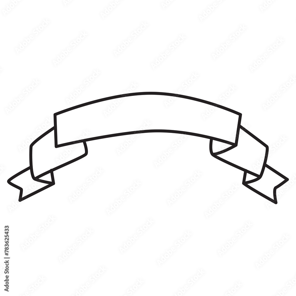 Ribbon for text box element transparent background Ribbon for text box element transparent background