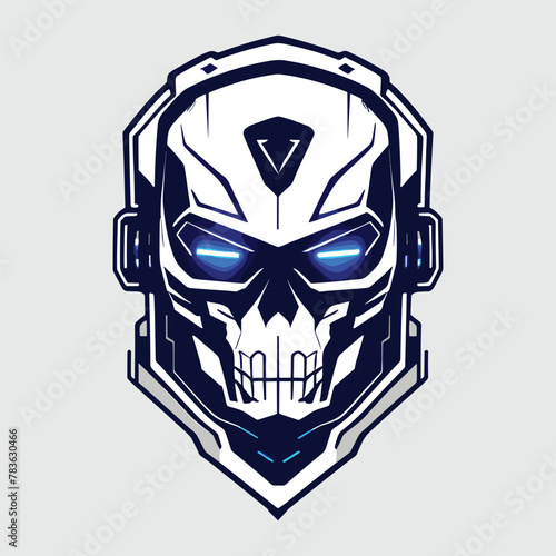 robot head of police vector editable