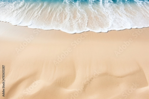 sand beach ocean sea  top view empty background for design  blank  vacation relax
