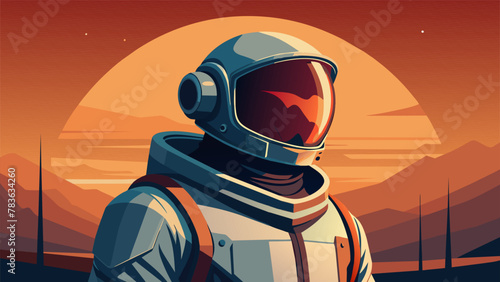 As we glide through the infinite expanse of space our sleek formfitting space suits reflect the modern advancements of time and technology. With