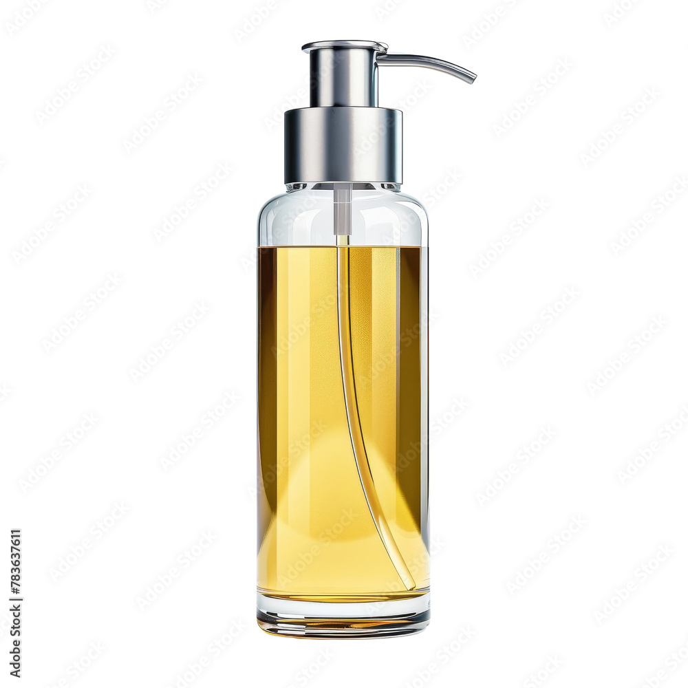 Transparent Soap Dispenser with Golden Liquid Soap, Symbolizing Hygiene and Cleanliness. Transparent Soap Dispenser with Golden Liquid Soap, Symbolizing Hygiene and Cleanliness.