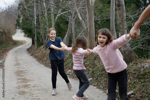 children plaing outdoor photo