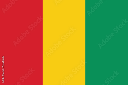 Guinea national flag vector illustration. Guinea national flag. 