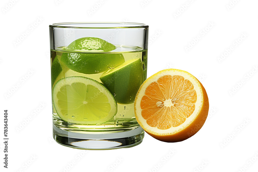 Juice Glass on transparent background. Juice Glass on transparent background.
