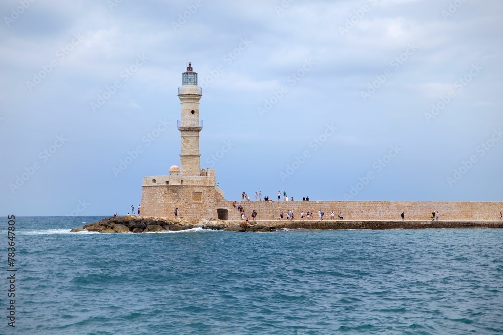 Lighthouse of Chania on the island of Crete