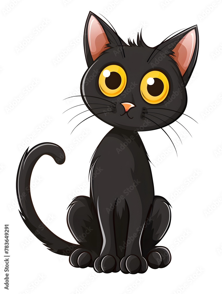 Black cat isolated on transparent background. Png format Black cat isolated on transparent background. Png format