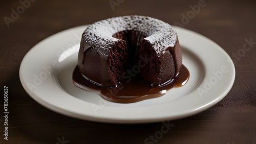 chocolate cake with chocolate, ai generated