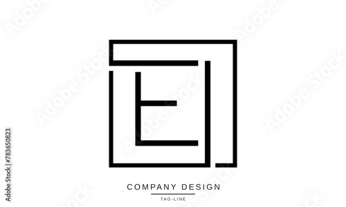 EI, IE Abstract Letters Logo Monogram Design Icon Font