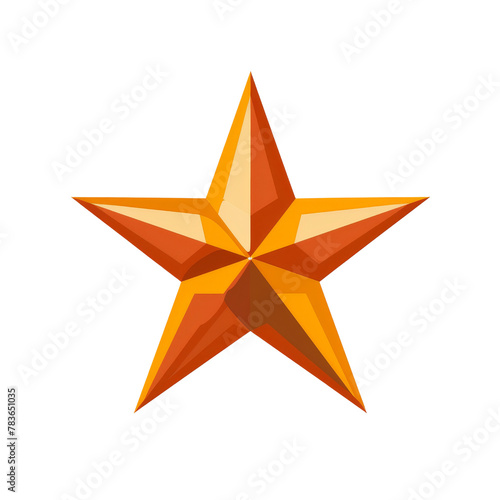 Star icon. Vector illustration isolated on transparent background