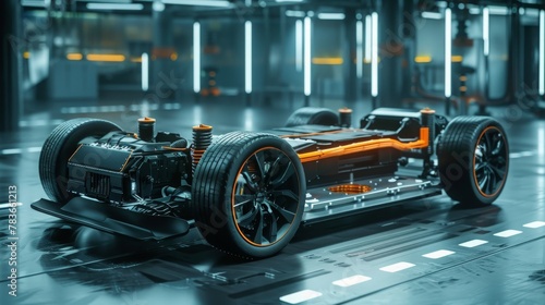 Revolutionizing Performance: Futuristic Electric Sport Car with Advanced Chassis and Battery Technology