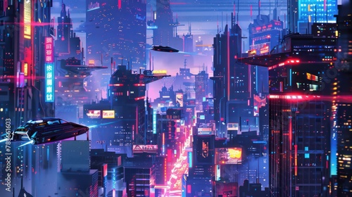 Cyberpunk Cityscape © Alex